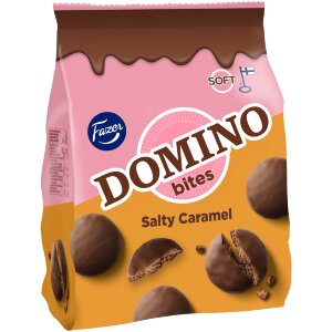 Fazer Domino Bites Salty Caramel Treat Cookie 174g