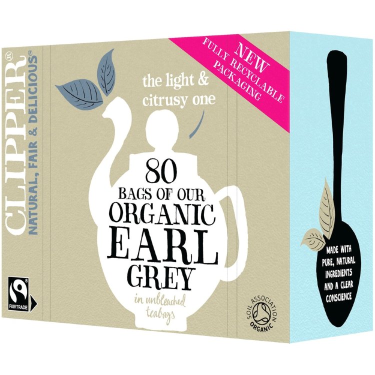 Clipper Organic Earl Grey Black Tea 80pcs/200g