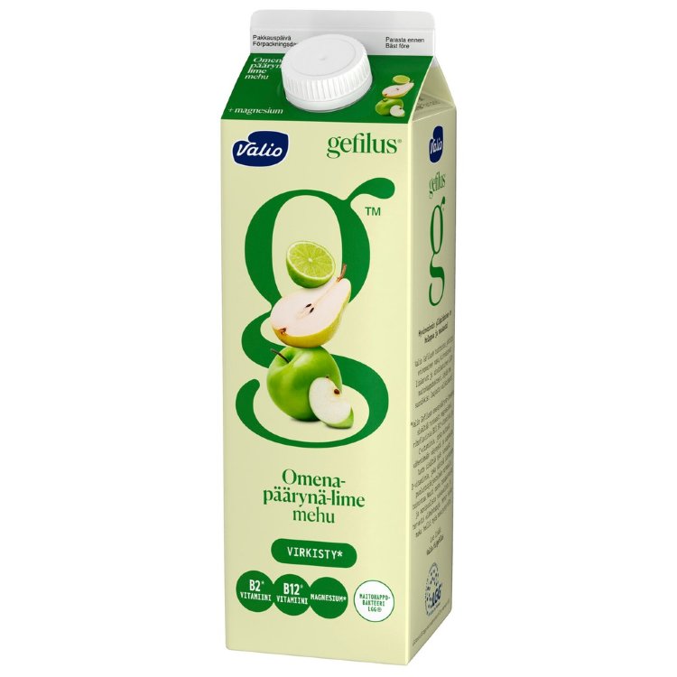 Valio Gefilus® juice 1 l apple-pear-lime+magnesium