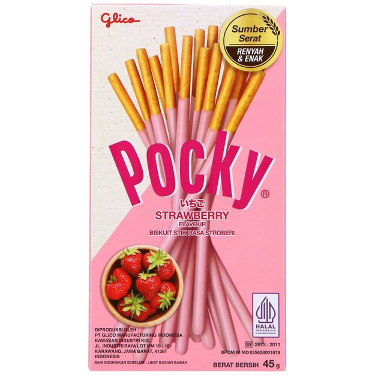 Pocky Biscuit Stick Strawberry 45g