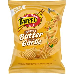 Taffel Butter & Garlic Flavored Chips 260g