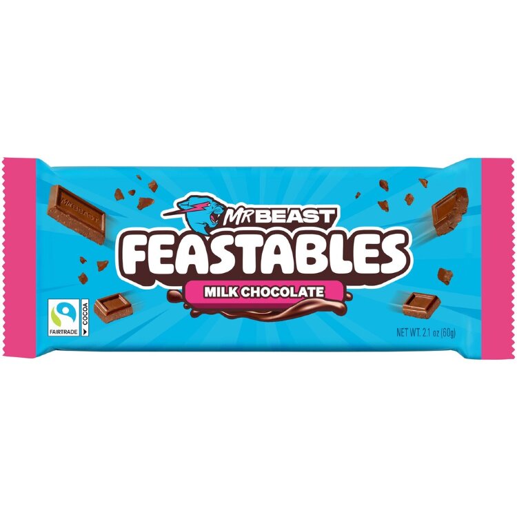 MrBeast Feastables Milk Chocolate Milk Chocolate Bar 60g
