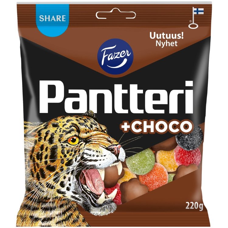 Fazer Pantteri +choco candy bag 220g