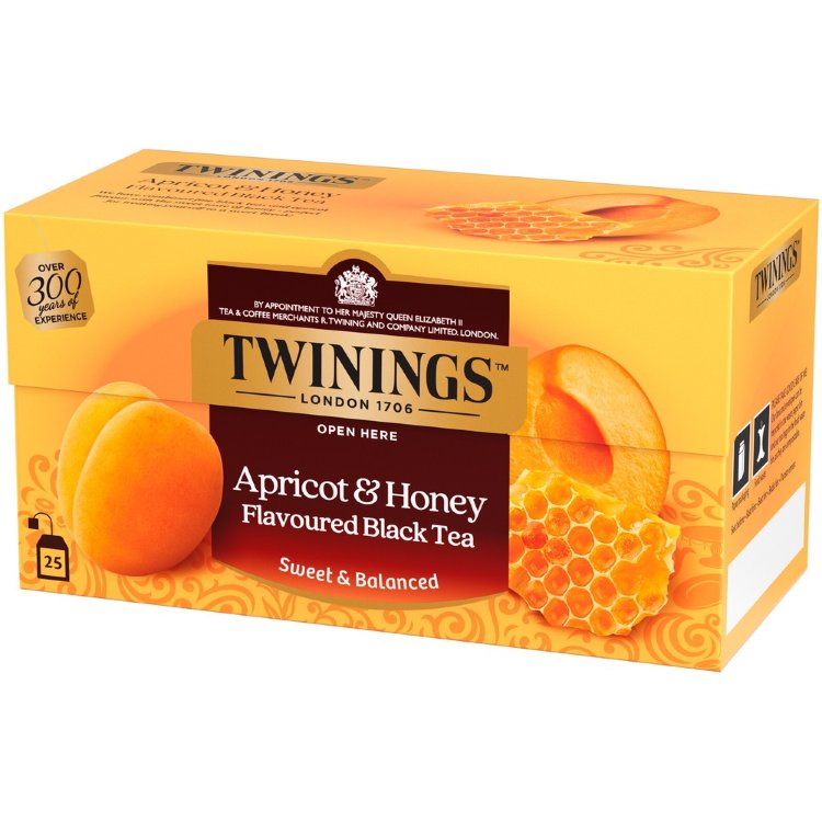 Twinings Apricot & Honey Flavored Tea 25x2g
