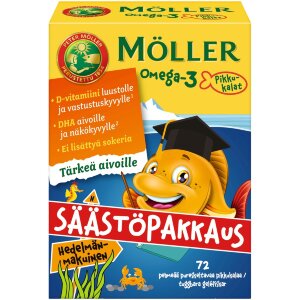 Möller Omega-3 Little Fish Economy Pack Fruit Flavored Soft Chewable 72pcs