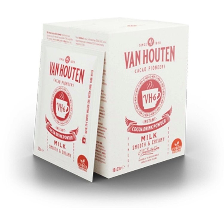 10x23g Van Houten Dream Choco Drink Cocoa Drink Powder Single-Serve Sachets