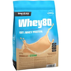 SportLife Nutrition Whey80 600g Vanilla Ice Cream Whey Protein Powder