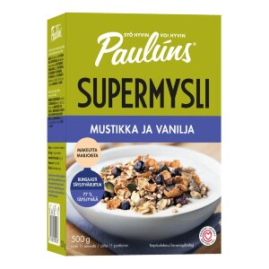 Pauluns Blueberry And Vanilla Muesli 500g