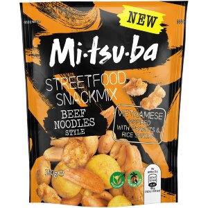 Mitsuba Streetfood Beef Noodles Nut Mix 140g