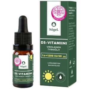 Nôgel D3 Drops with Sea Buckthorn Oil, 1200 IU, 10 ml