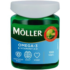 Möller Omega-3 Capsule & Vitamins A-D 90g/100caps