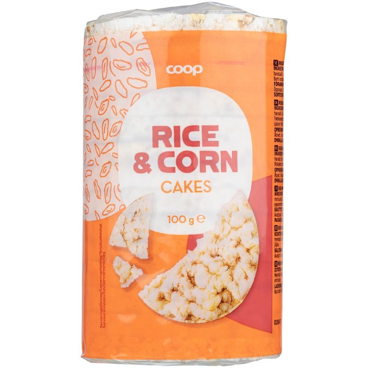Coop Corn-Rice Cakes 100 g