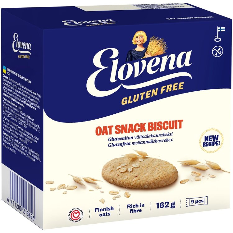 Elovena 9x18g Gluten-Free Snack Oat Cookie
