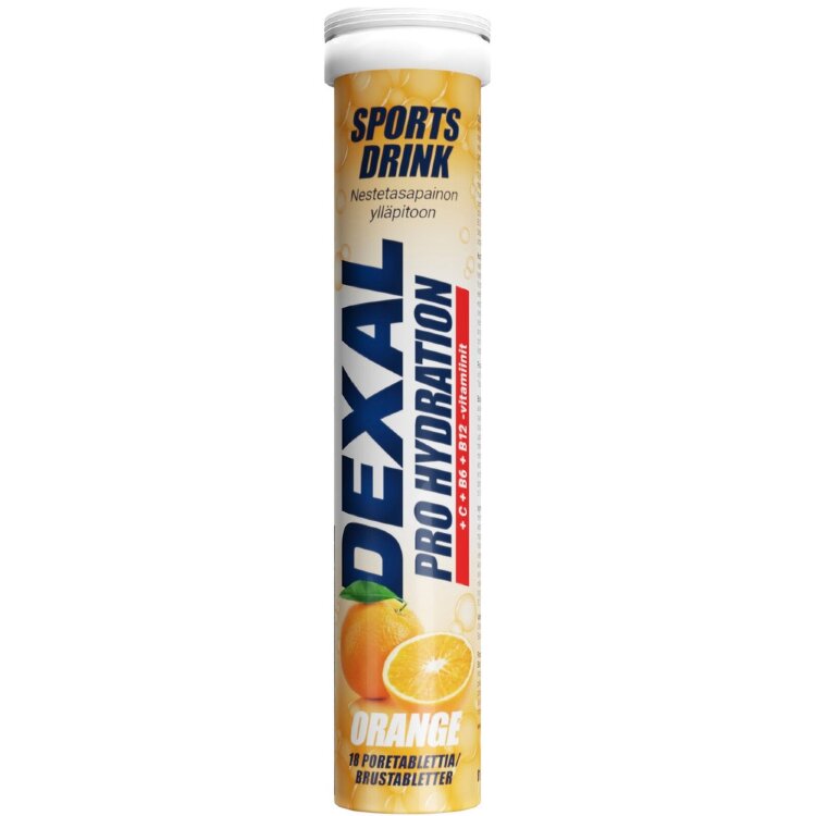 Dexal Pro Hydration Orange+C+B6+B12 Effervescent Tablet 18pcs Dietary Supplement