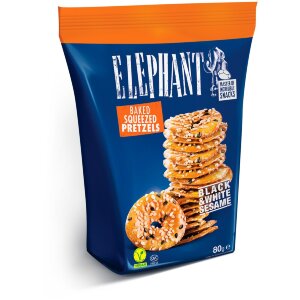 Elephant Roasted Pretzels Sesame Seeds Vegan 80g