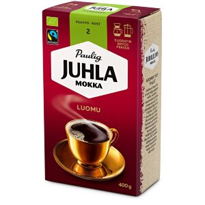 Paulig Juhla Mokka Organic Coffee Filter Grind 400g