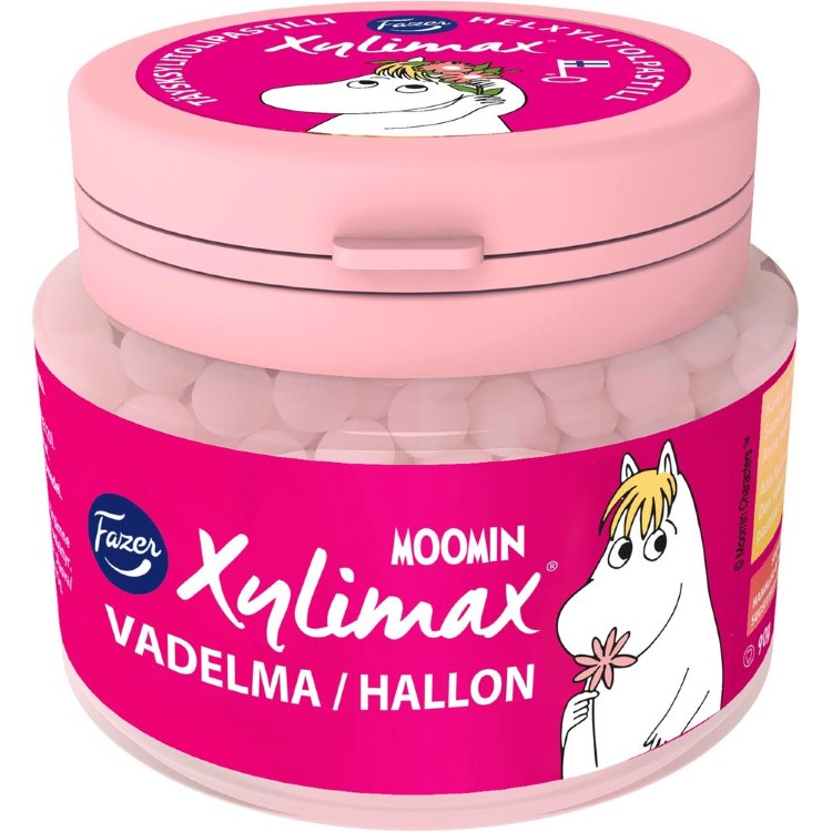 Fazer Xylimax Moomin Raspberry Lozenges 90 g