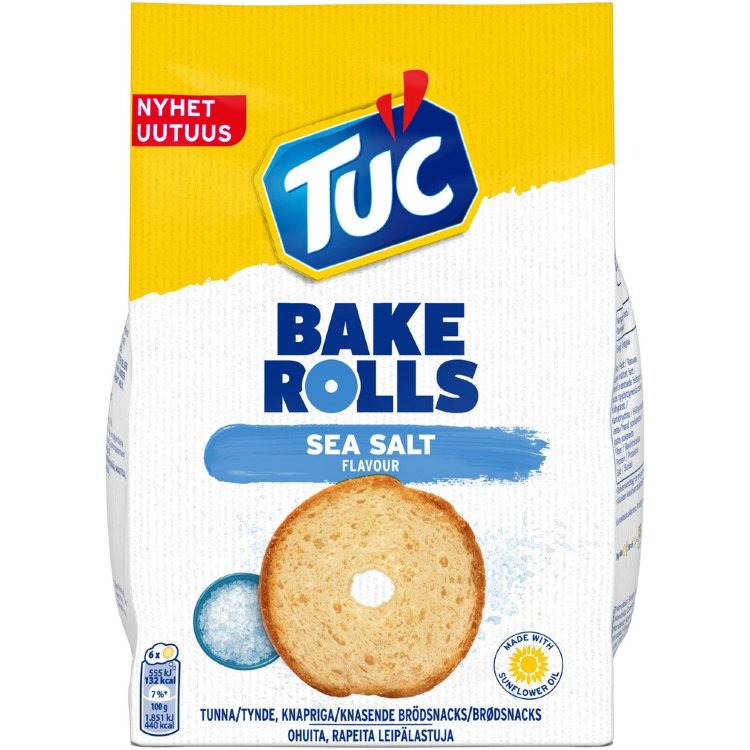 TUC Bake Rolls Salt Bread Crisps 150g