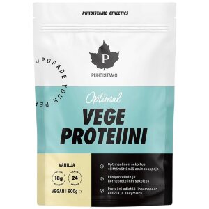 Puhdistamo Athletics Optimal Vege Protein Powder Vanilla 600 g