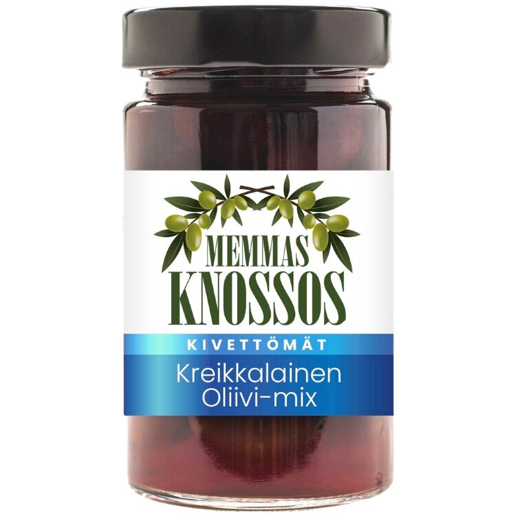 Memmas Knossos Stone-free Greek Olive Mix 295g/160g
