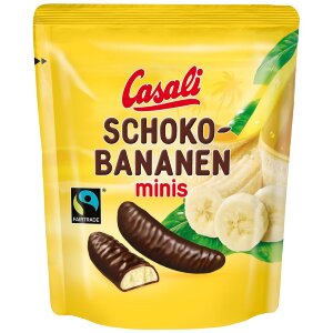 Casali Chocolate Banana Mini 110 g Chocolate Coated Banana Foam Candies