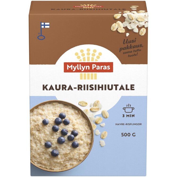 Myllyn Paras Oat-Rice Flakes 500g