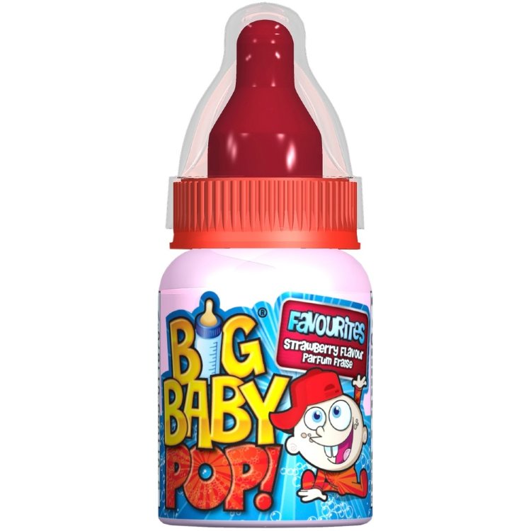 Bazooka Big Baby Pop Lollipop And Dip Powder 32g