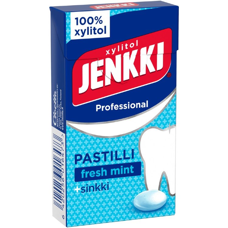 Jenkki Professional Fresh Mint + Zinc Full Xylitol Pastille 34g