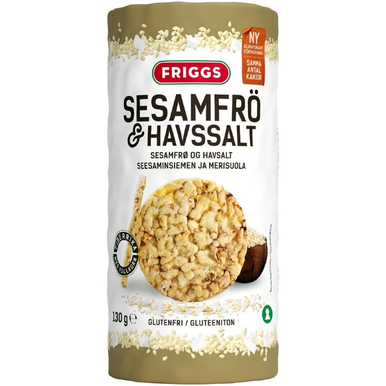 Friggs Gluten Free Corn Cake Sesame Seed & Sea Salt 130g