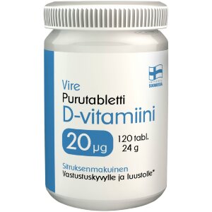 Vire D3 Vitamin Preparation Citrus Flavored Chewable Tablet 120 Tablets / 24 g