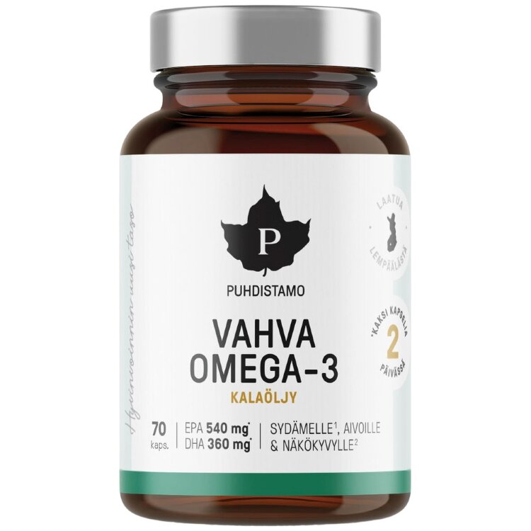 Puhdistamo Strong Omega -3 70 Capsules