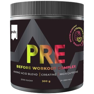 PULS Pre Workout Drink Powder Strawberry-Lime 300g