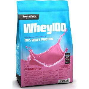 SportLife Nutrition Whey100 700g Strawberry Whey Protein Powder
