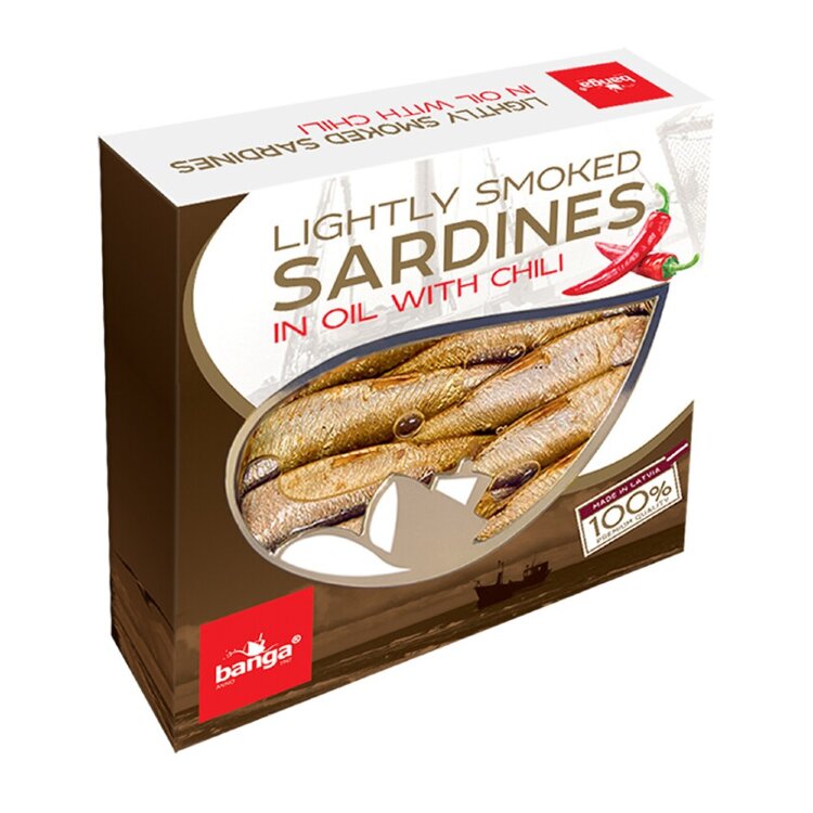 Banga Lightly Smoked Sprat In Chili Oil 120g/84g