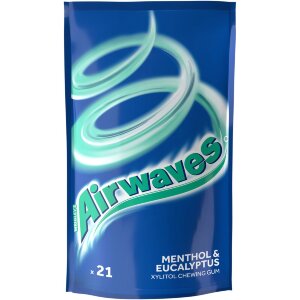 Airwaves Menthol & Eucalyptus Chewing Gum 29g
