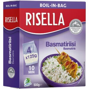 Risella Basmati Rice in Cooking Bags 4x125g