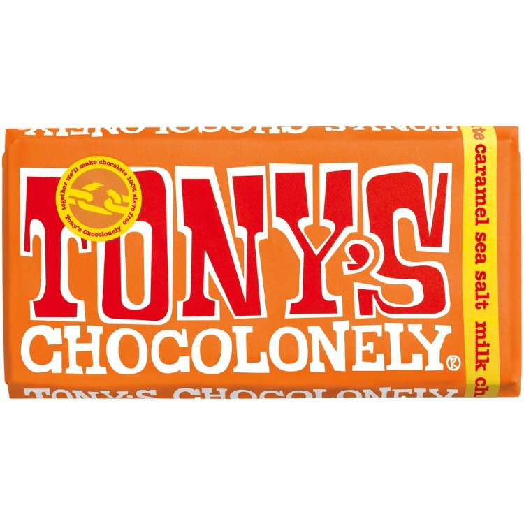Tony's Chocolonely Milk Chocolate Caramel Sea Salt