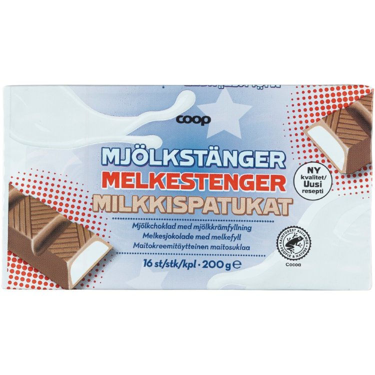 Coop Milkkis Bars 200 g