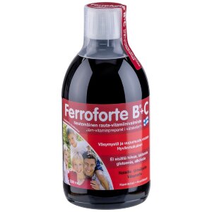 Ferroforte B + C Liquid Iron Vitamin Preparation 500 ml