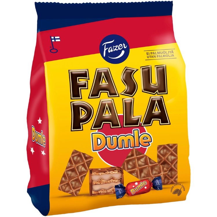 Fazer Fasupala Dumle Waffle Cookie 175g