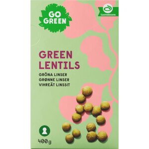 GoGreen Green Lentils 400 g