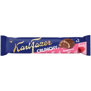 Karl Fazer Crunchy Raspberry Chocolate Bar 50g