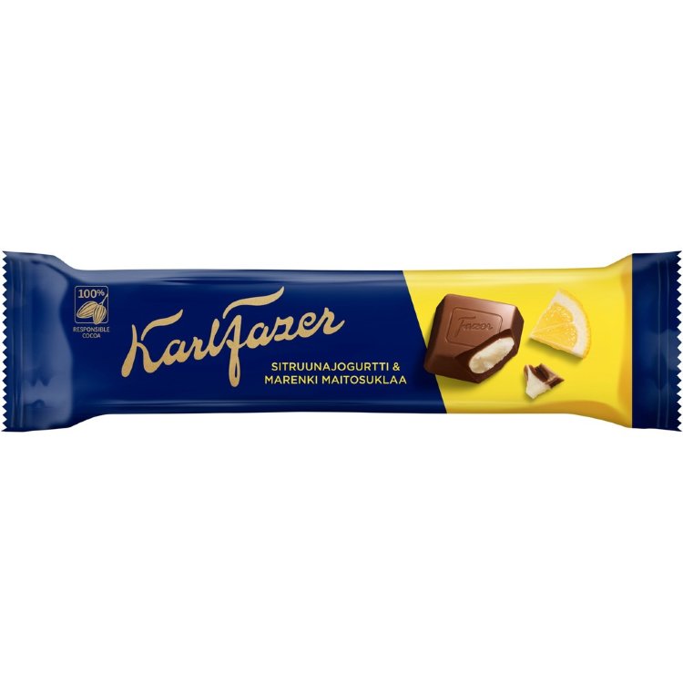 Karl Fazer Lemon Yogurt - Meringue Chocolate Bar 37g