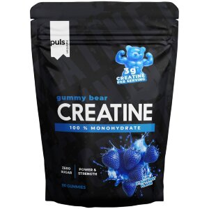 PULS Nutrition Creatine Bear Blue Strawberry 90 Gummies