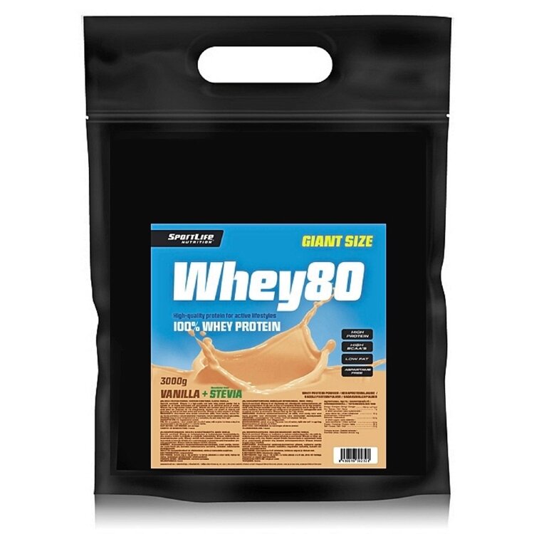 SportLife Nutrition Whey80 3kg Vanilla Ice Cream Whey Protein