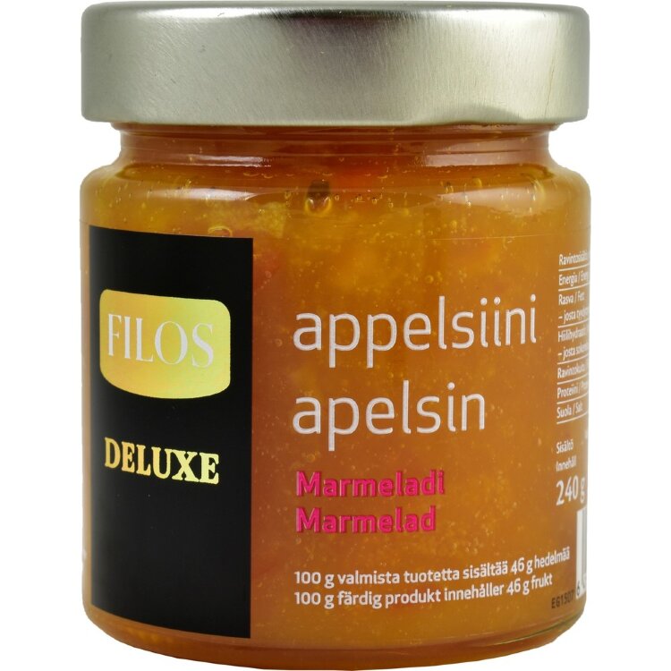 Filos Deluxe 240g Orange Marmalade