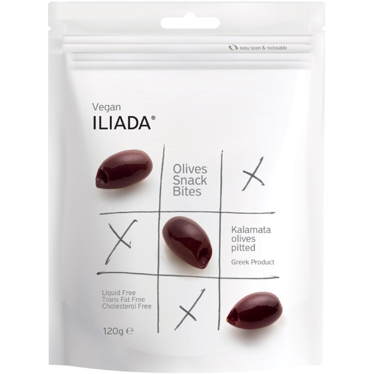 Iliada Kalamata Pitted Olives 120g Pss