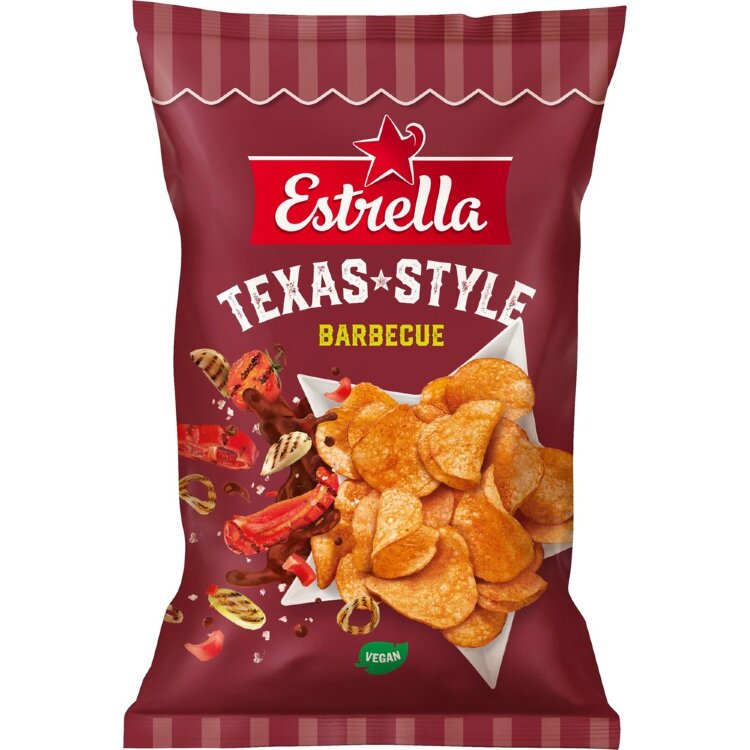 Estrella Chips Texas Style Barbecue 275g