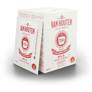 10x23g Van Houten Dream Choco Drink Cocoa Drink Powder In Single Serve Sachets