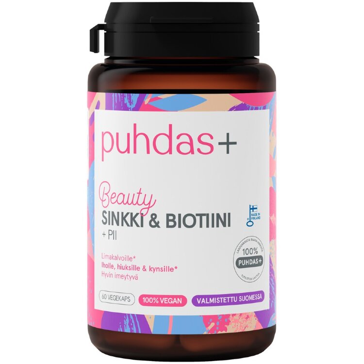 Puhdas+ Zinc & Biotin + Silicon 60 Caps